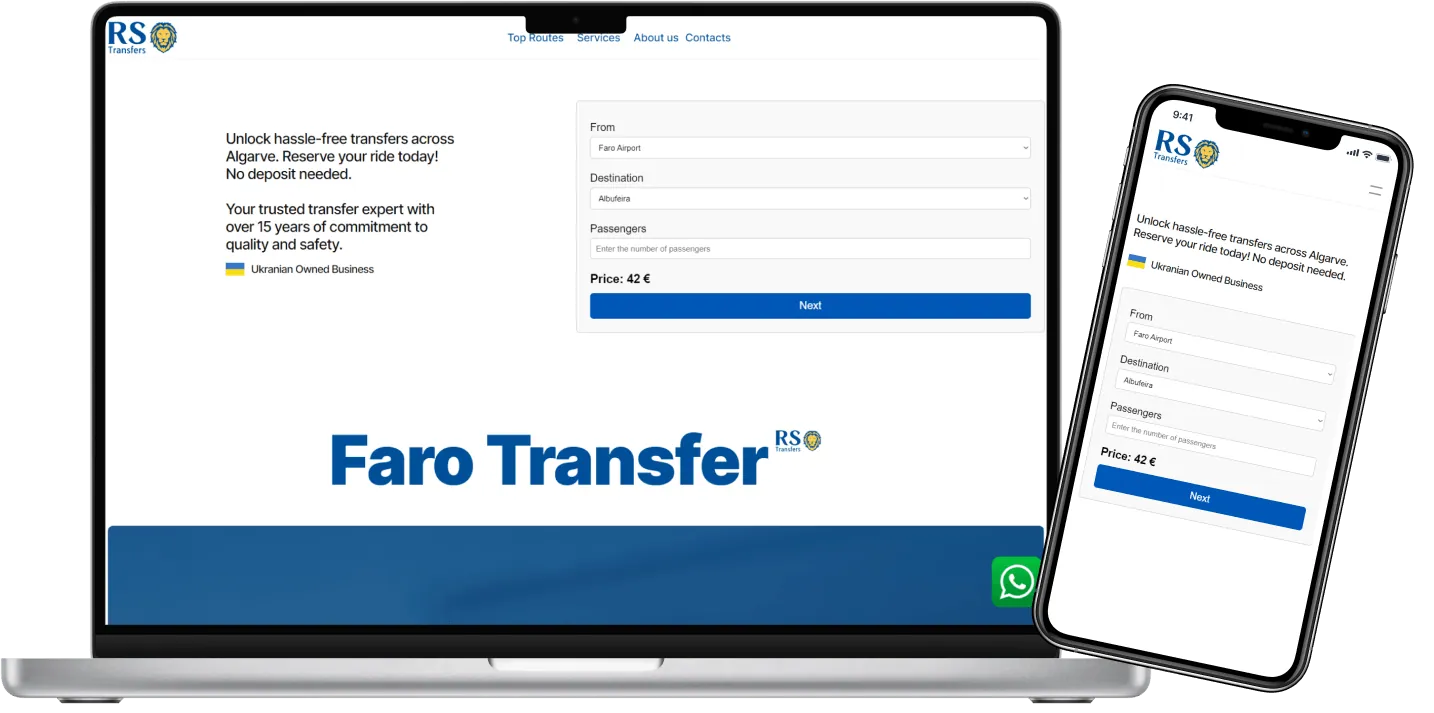 website for transfer company 
