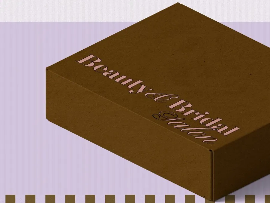Beauty & Bridal Salon branded packaging box