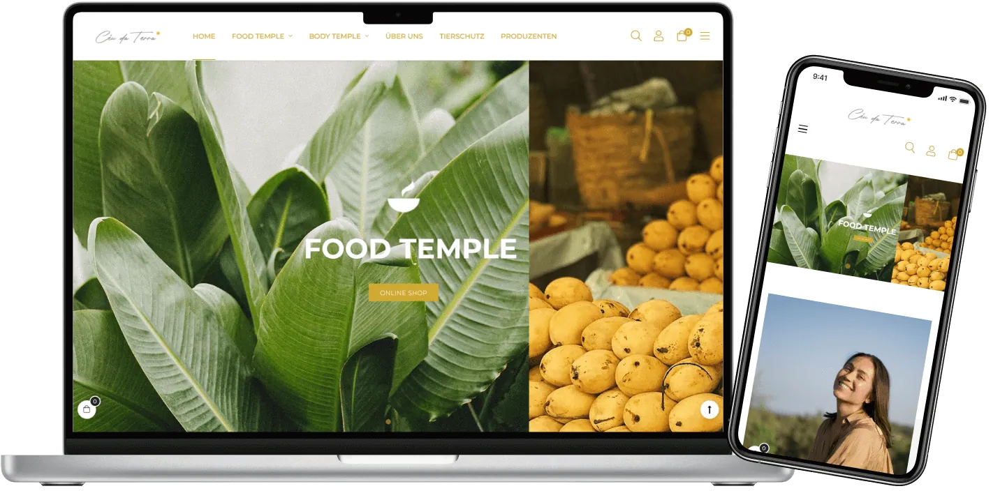 ecommerce portugal, ceudaterra webdesign 