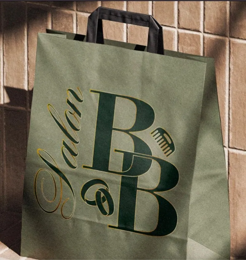Beauty & Bridal Salon logo on a branded tote bag