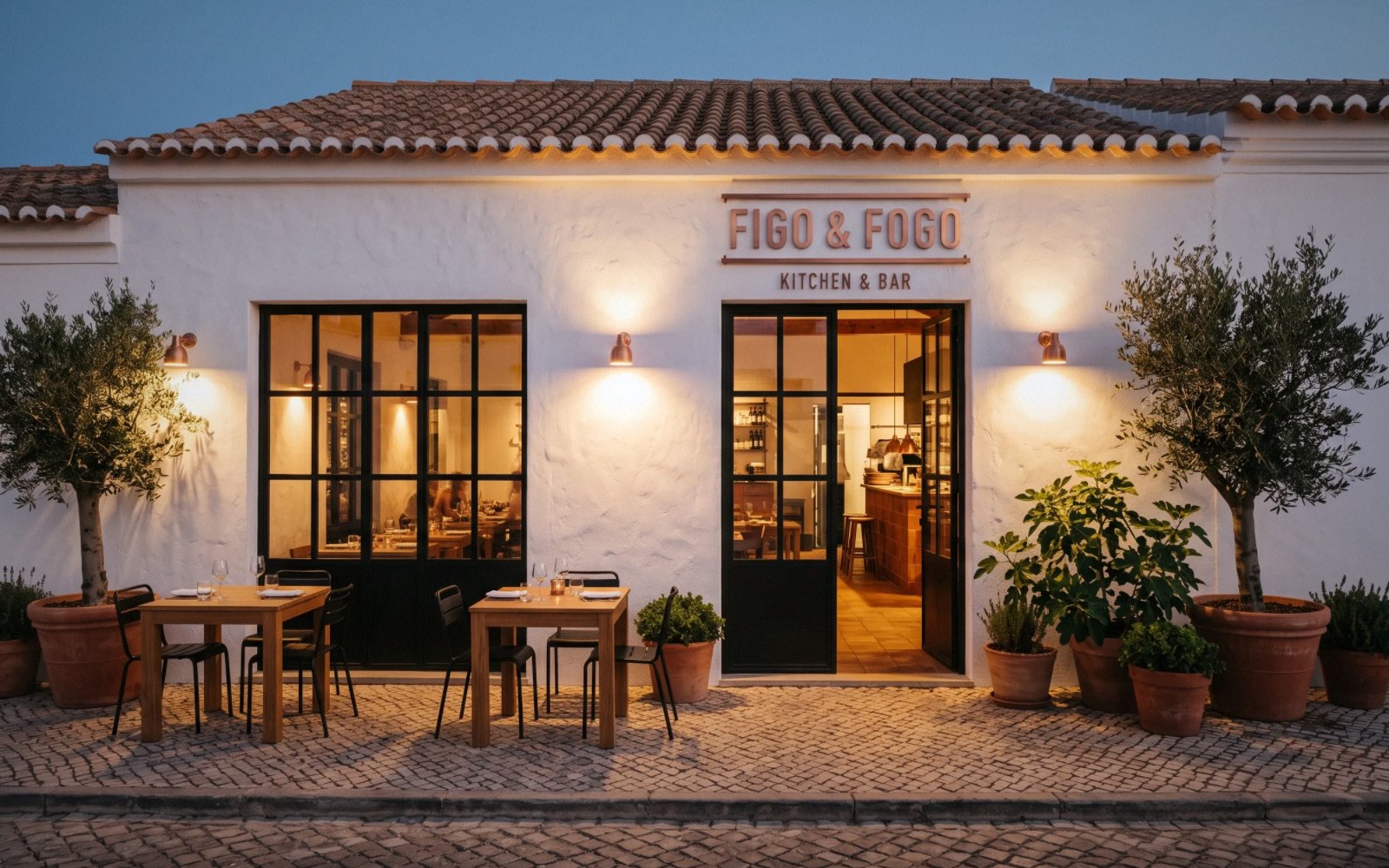 Figo & Fogo demo: a one-page restaurant website