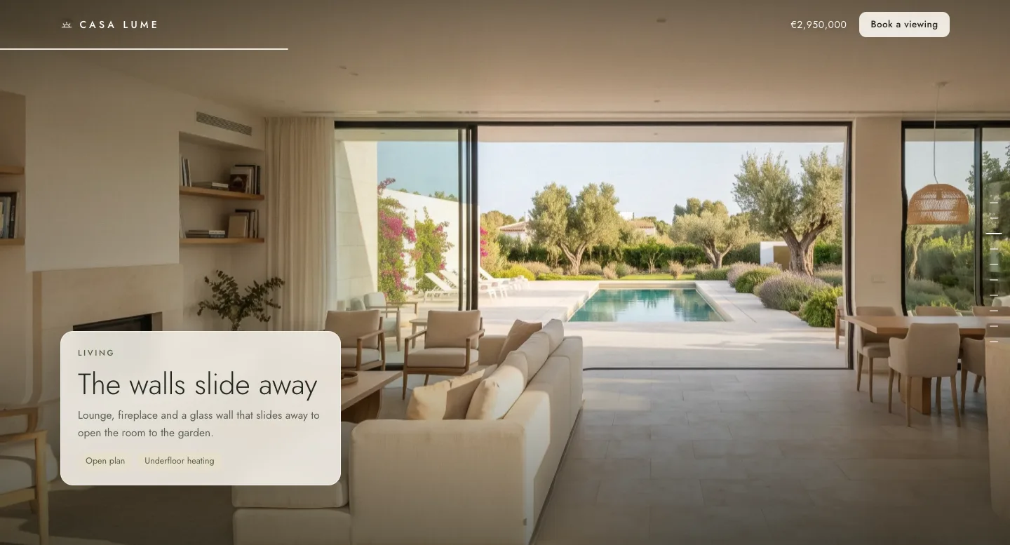 Casa Lume: living room