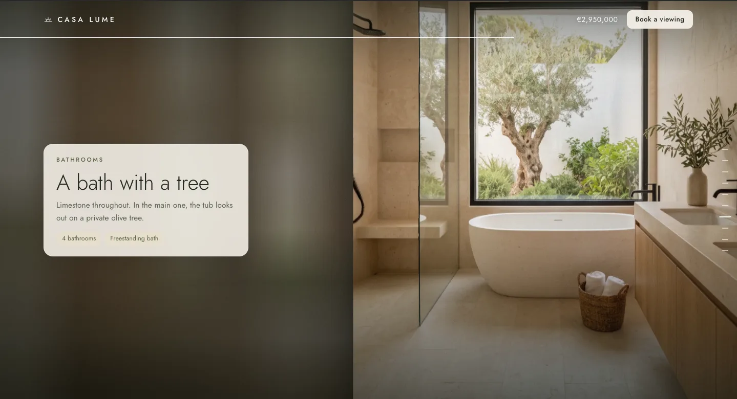 Bathrooms screen