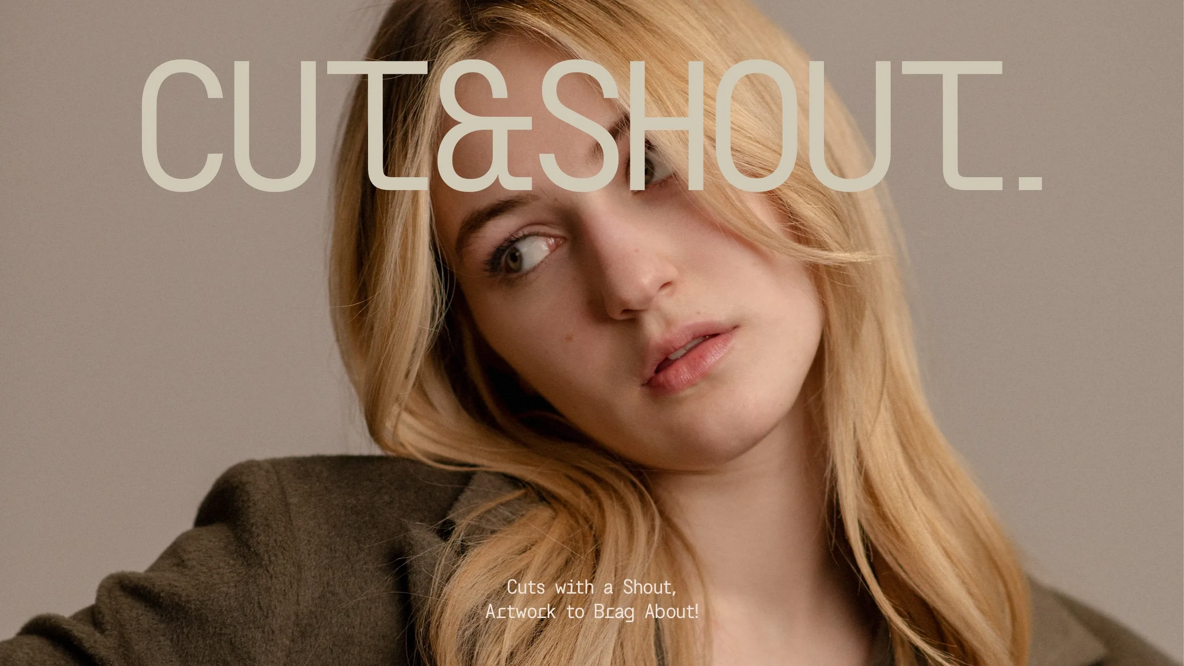 Cut & Shout brand book cover